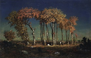 Rpousseau, Under the Birches, 1842-43 Evening